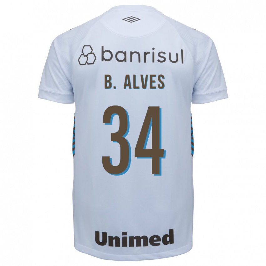 Damen Bruno Alves #34 Weiß Auswärtstrikot Trikot 2023/24 T-Shirt