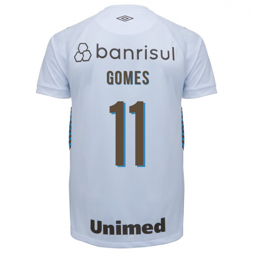 Damen Gustavo Gomes #11 Weiß Auswärtstrikot Trikot 2023/24 T-Shirt