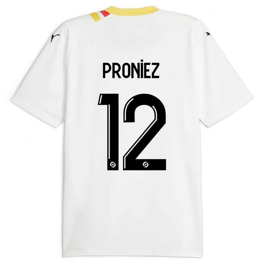 Damen Fany Proniez #12 Schwarz Auswärtstrikot Trikot 2023/24 T-Shirt