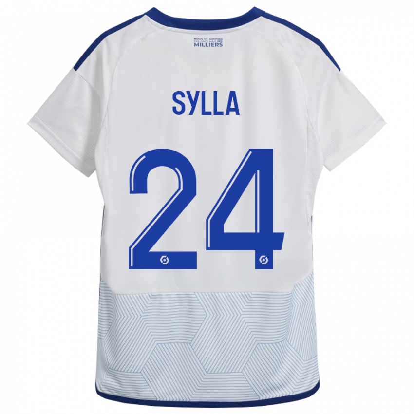 Damen Abakar Sylla #24 Weiß Auswärtstrikot Trikot 2023/24 T-Shirt