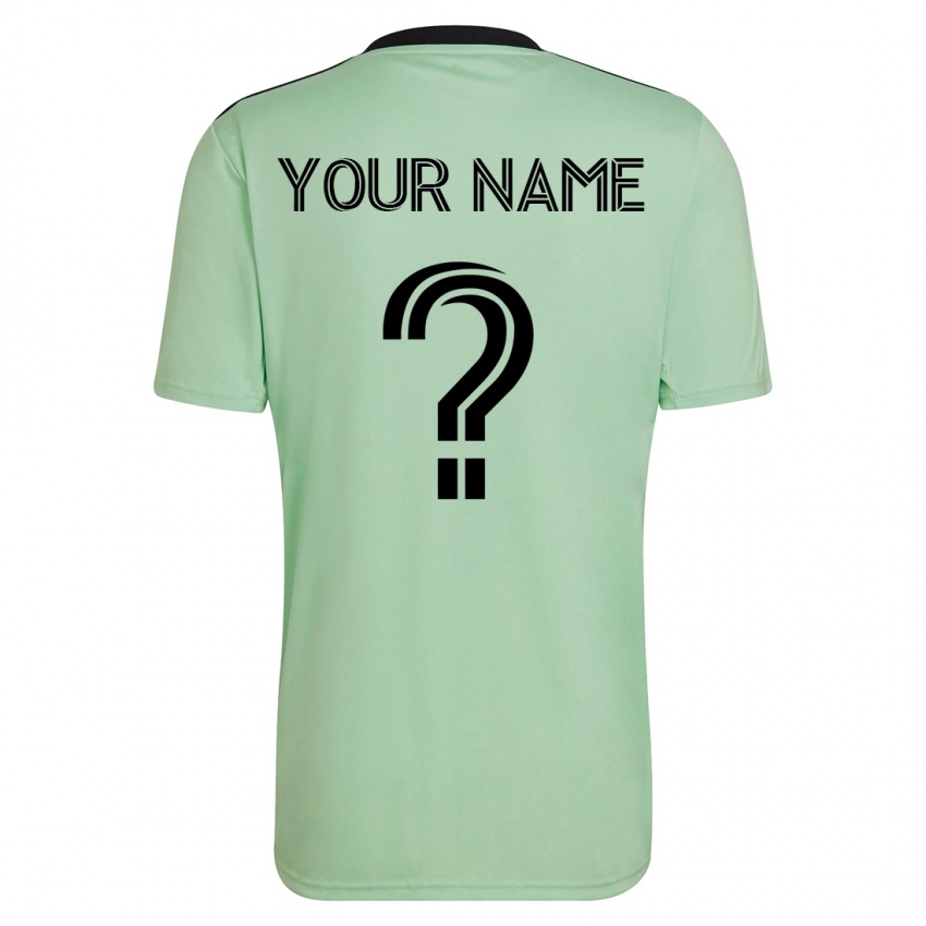 Damen Ihren Namen #0 Hellgrün Auswärtstrikot Trikot 2023/24 T-Shirt