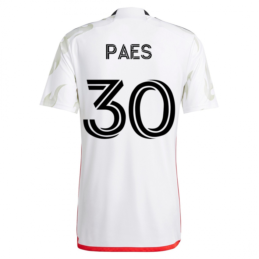 Damen Maarten Paes #30 Weiß Auswärtstrikot Trikot 2023/24 T-Shirt