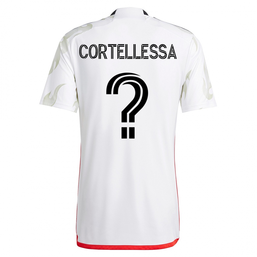 Damen Michael Cortellessa #0 Weiß Auswärtstrikot Trikot 2023/24 T-Shirt