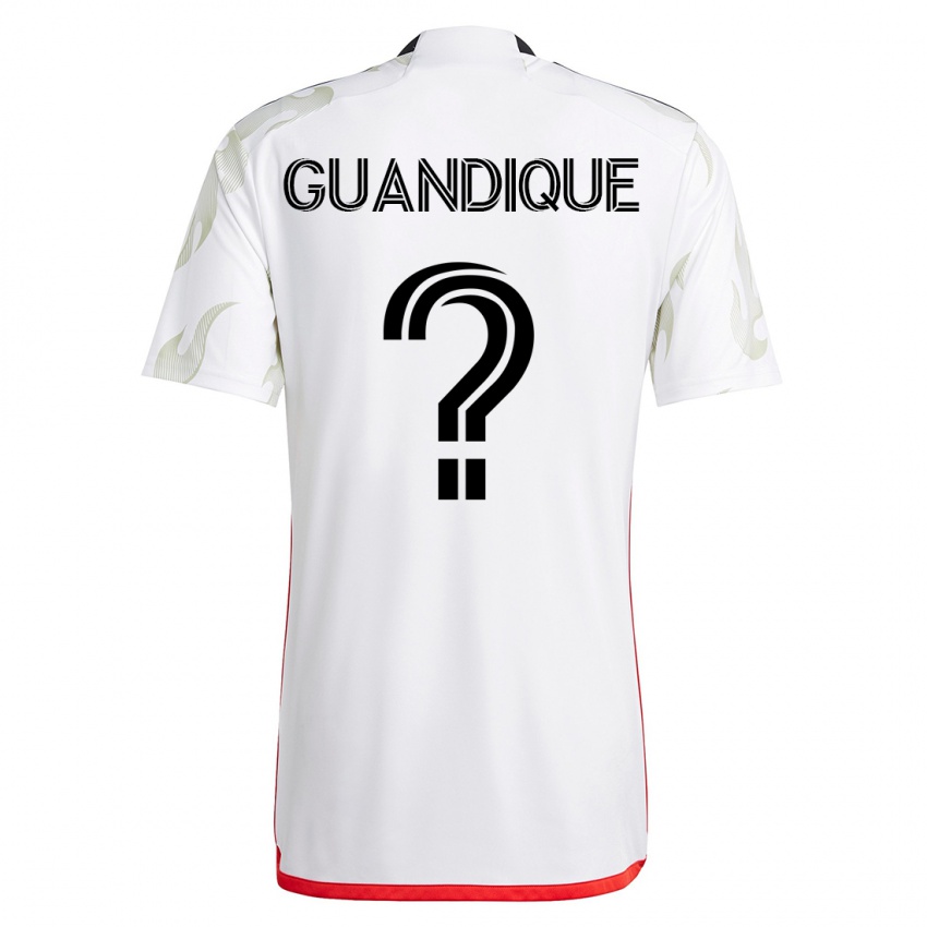Damen Josmar Guandique #0 Weiß Auswärtstrikot Trikot 2023/24 T-Shirt
