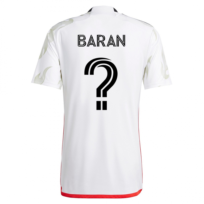 Damen Daniel Baran #0 Weiß Auswärtstrikot Trikot 2023/24 T-Shirt