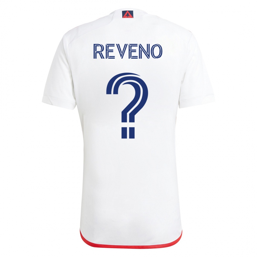 Damen Ben Reveno #0 Weiß Rot Auswärtstrikot Trikot 2023/24 T-Shirt