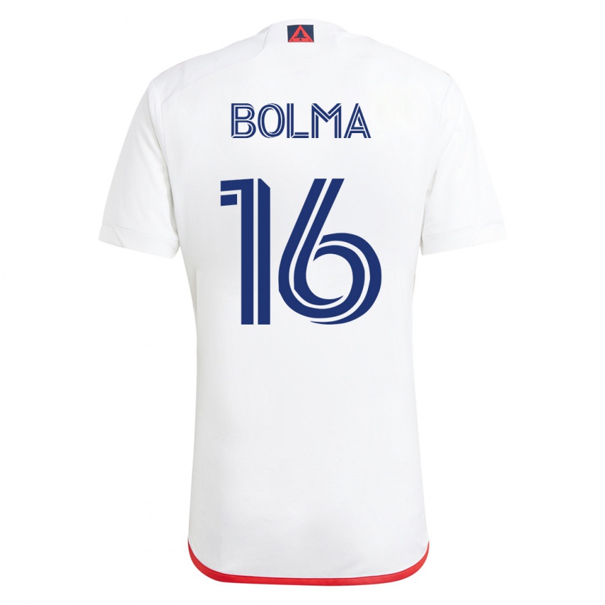 Damen Josh Bolma #16 Weiß Rot Auswärtstrikot Trikot 2023/24 T-Shirt