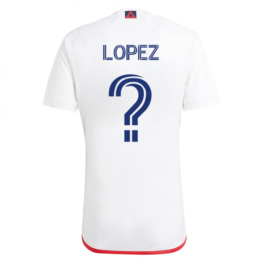 Damen Darwin Lopez #0 Weiß Rot Auswärtstrikot Trikot 2023/24 T-Shirt
