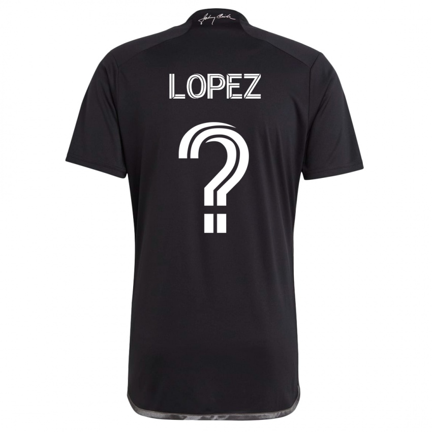 Damen Alejandro Velazquez-Lopez #0 Schwarz Auswärtstrikot Trikot 2023/24 T-Shirt