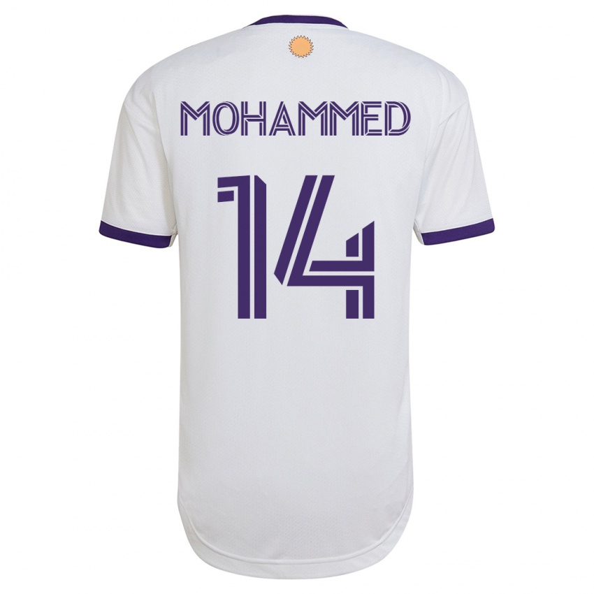 Damen Shak Mohammed #14 Weiß Auswärtstrikot Trikot 2023/24 T-Shirt