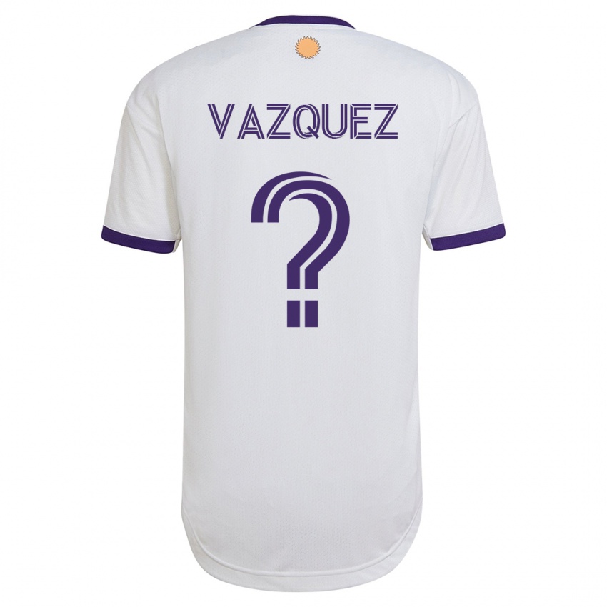 Damen Daniel Vazquez #0 Weiß Auswärtstrikot Trikot 2023/24 T-Shirt