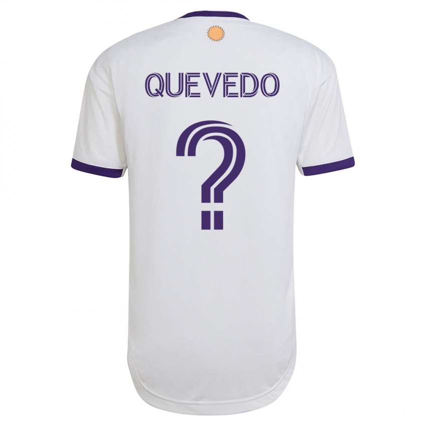 Damen Juan Quevedo #0 Weiß Auswärtstrikot Trikot 2023/24 T-Shirt