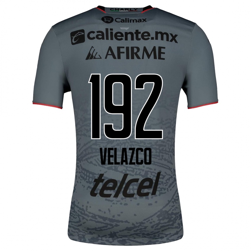 Damen Emiliano Velazco #192 Grau Auswärtstrikot Trikot 2023/24 T-Shirt