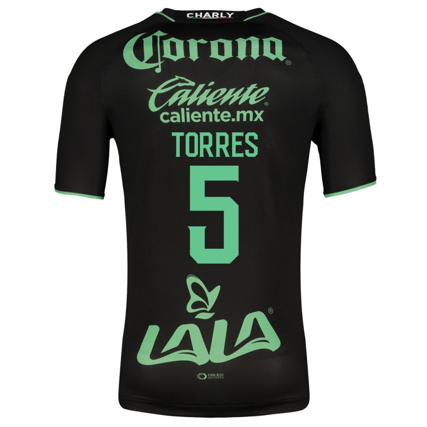 Damen Felix Torres #5 Schwarz Auswärtstrikot Trikot 2023/24 T-Shirt