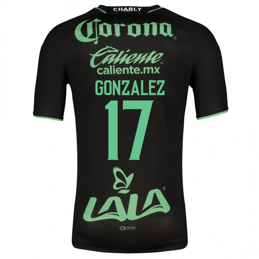 Damen Jair Gonzalez #17 Schwarz Auswärtstrikot Trikot 2023/24 T-Shirt
