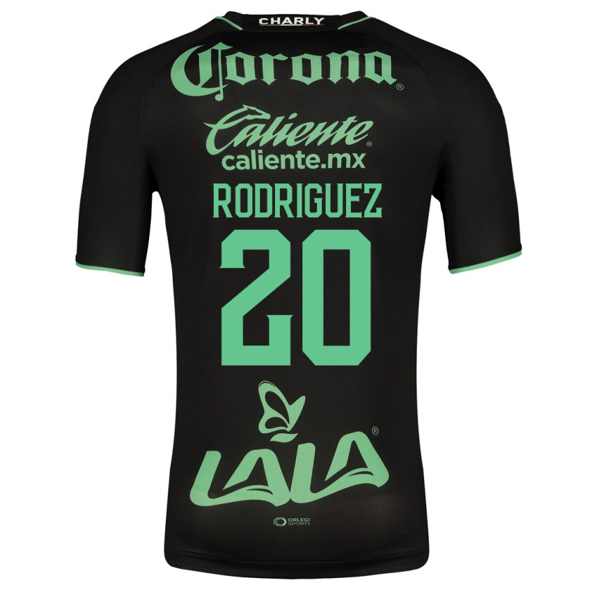 Damen Hugo Rodriguez #20 Schwarz Auswärtstrikot Trikot 2023/24 T-Shirt