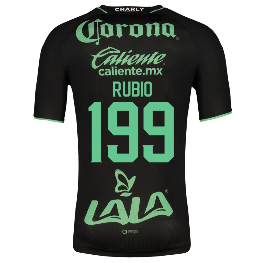 Damen Ronaldo Rubio #199 Schwarz Auswärtstrikot Trikot 2023/24 T-Shirt