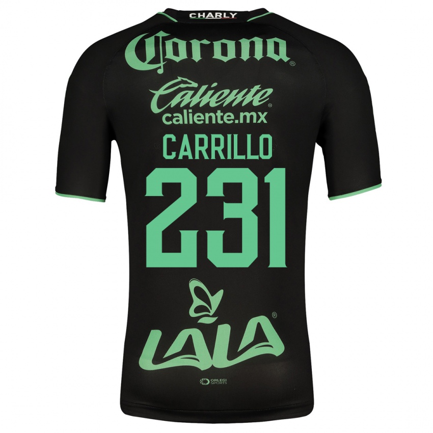 Damen Ángel Carrillo #231 Schwarz Auswärtstrikot Trikot 2023/24 T-Shirt