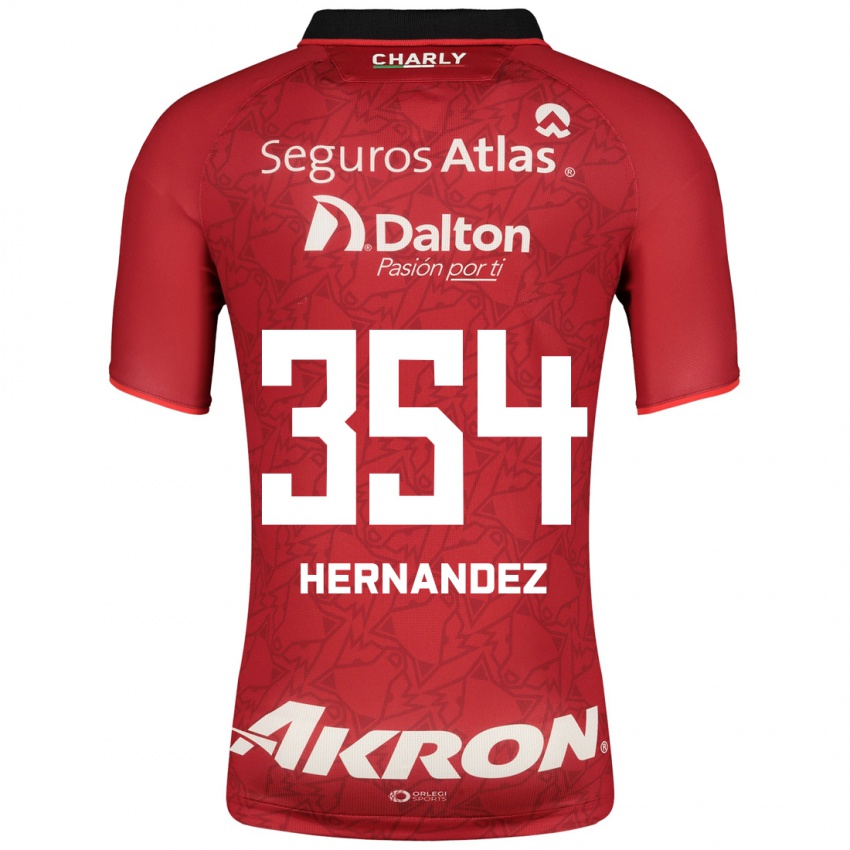 Damen Daniel Hernández #354 Rot Auswärtstrikot Trikot 2023/24 T-Shirt