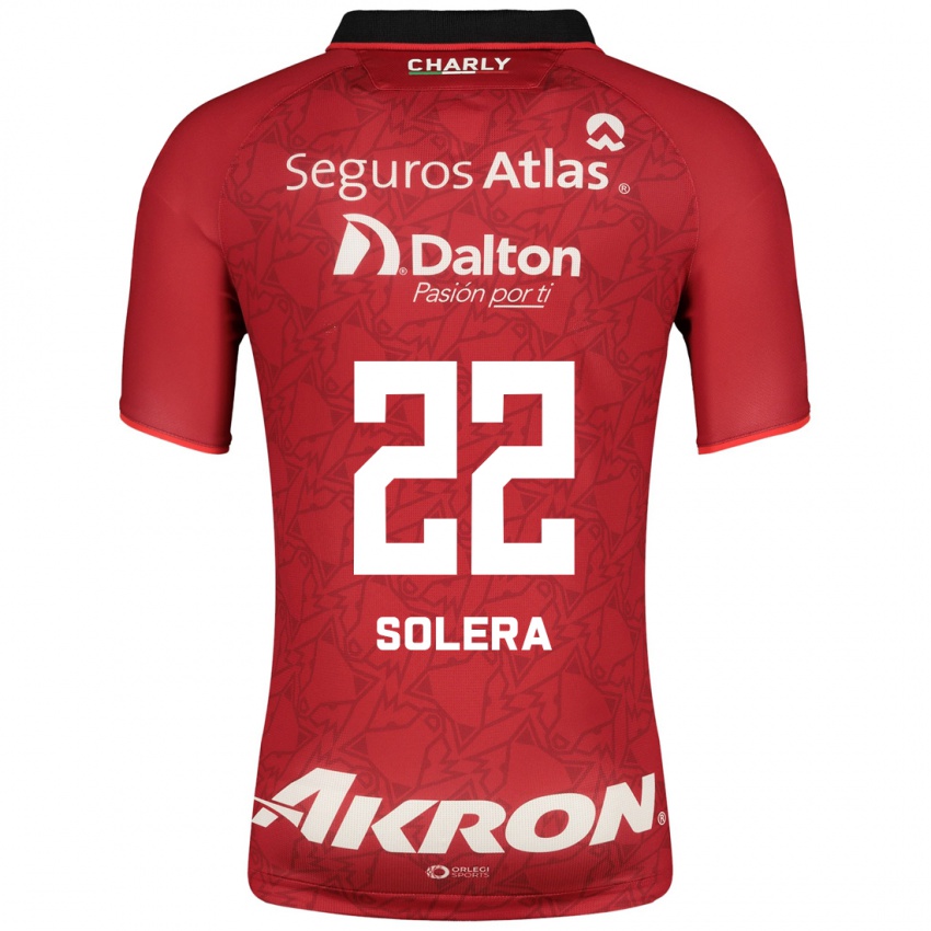 Damen Daniela Solera #22 Rot Auswärtstrikot Trikot 2023/24 T-Shirt
