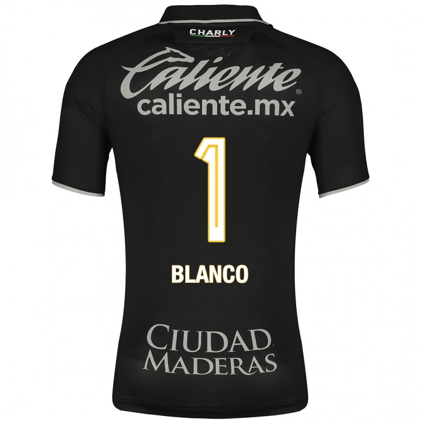 Damen Alfonso Blanco #1 Schwarz Auswärtstrikot Trikot 2023/24 T-Shirt