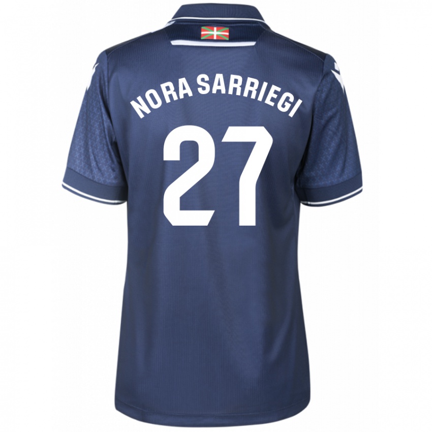 Damen Nora Sarriegi Galdos #27 Marine Auswärtstrikot Trikot 2023/24 T-Shirt