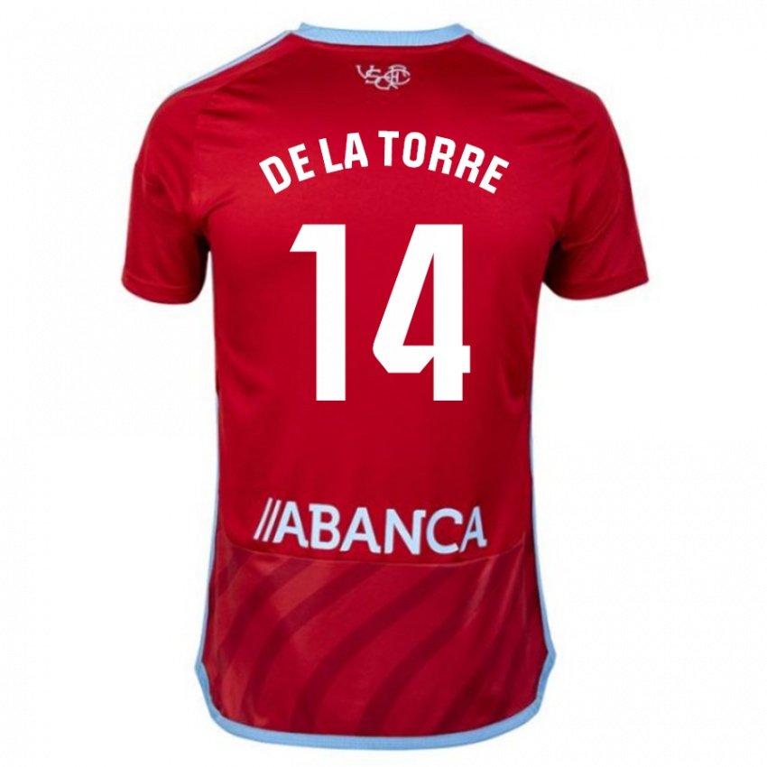 Damen Luca De La Torre #14 Rot Auswärtstrikot Trikot 2023/24 T-Shirt