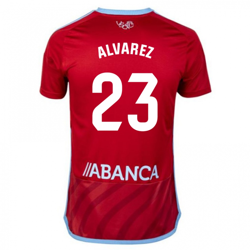 Damen Hugo Álvarez #23 Rot Auswärtstrikot Trikot 2023/24 T-Shirt