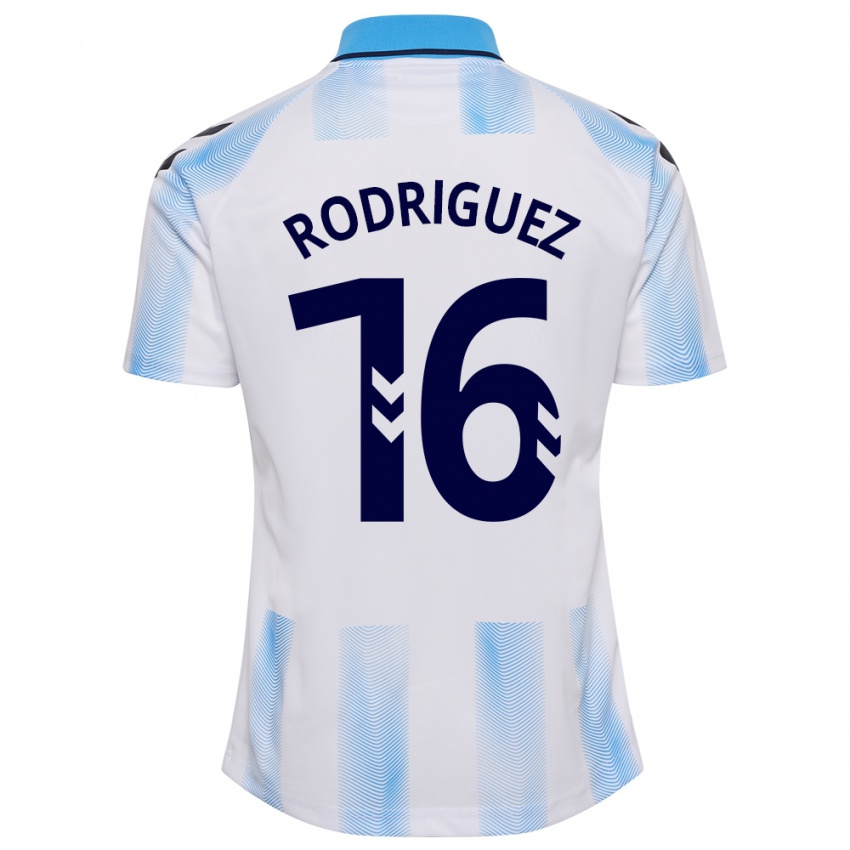 Kinder Genaro Rodríguez #16 Weiß Blau Heimtrikot Trikot 2023/24 T-Shirt