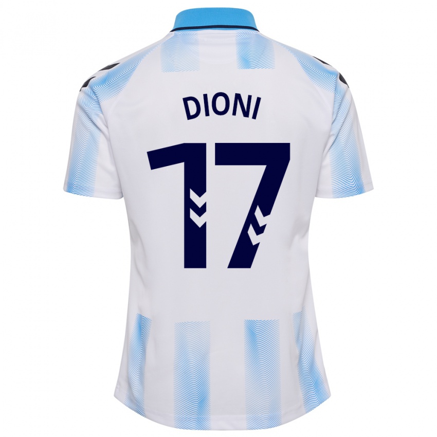 Kinder Dioni #17 Weiß Blau Heimtrikot Trikot 2023/24 T-Shirt