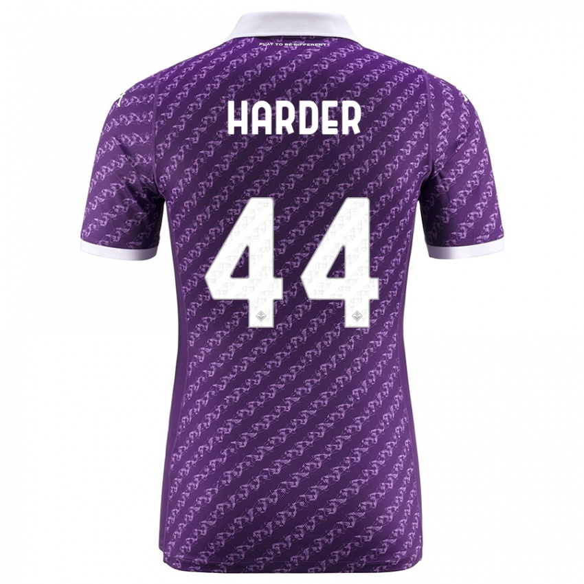 Kinder Jonas Harder #44 Violett Heimtrikot Trikot 2023/24 T-Shirt