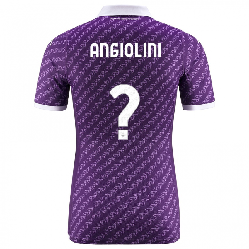 Kinder Gianmarco Angiolini #0 Violett Heimtrikot Trikot 2023/24 T-Shirt
