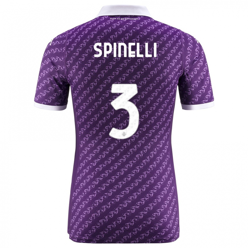 Kinder Giorgia Spinelli #3 Violett Heimtrikot Trikot 2023/24 T-Shirt
