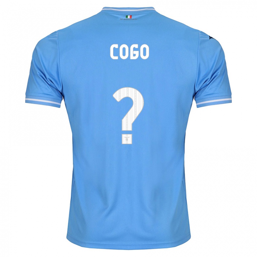 Kinder Giovanni Cogo #0 Blau Heimtrikot Trikot 2023/24 T-Shirt
