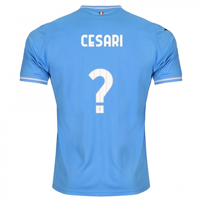 Kinder Nicolò Cesari #0 Blau Heimtrikot Trikot 2023/24 T-Shirt