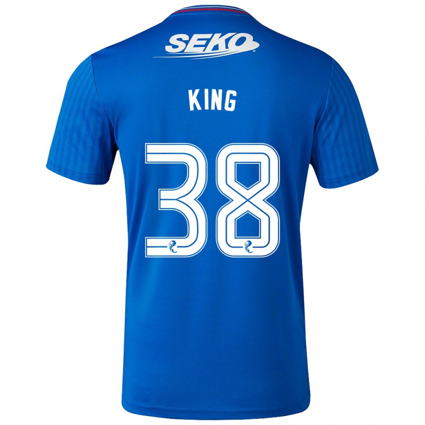 Kinder Leon King #38 Blau Heimtrikot Trikot 2023/24 T-Shirt