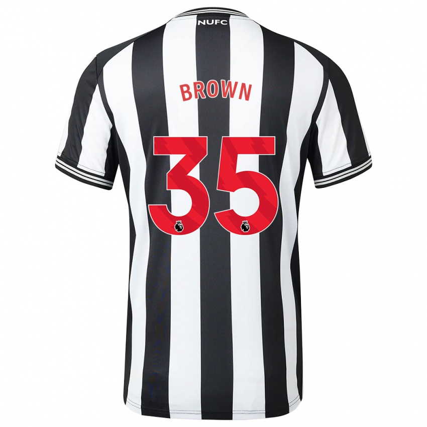 Kinder Will Brown #35 Schwarz-Weiss Heimtrikot Trikot 2023/24 T-Shirt