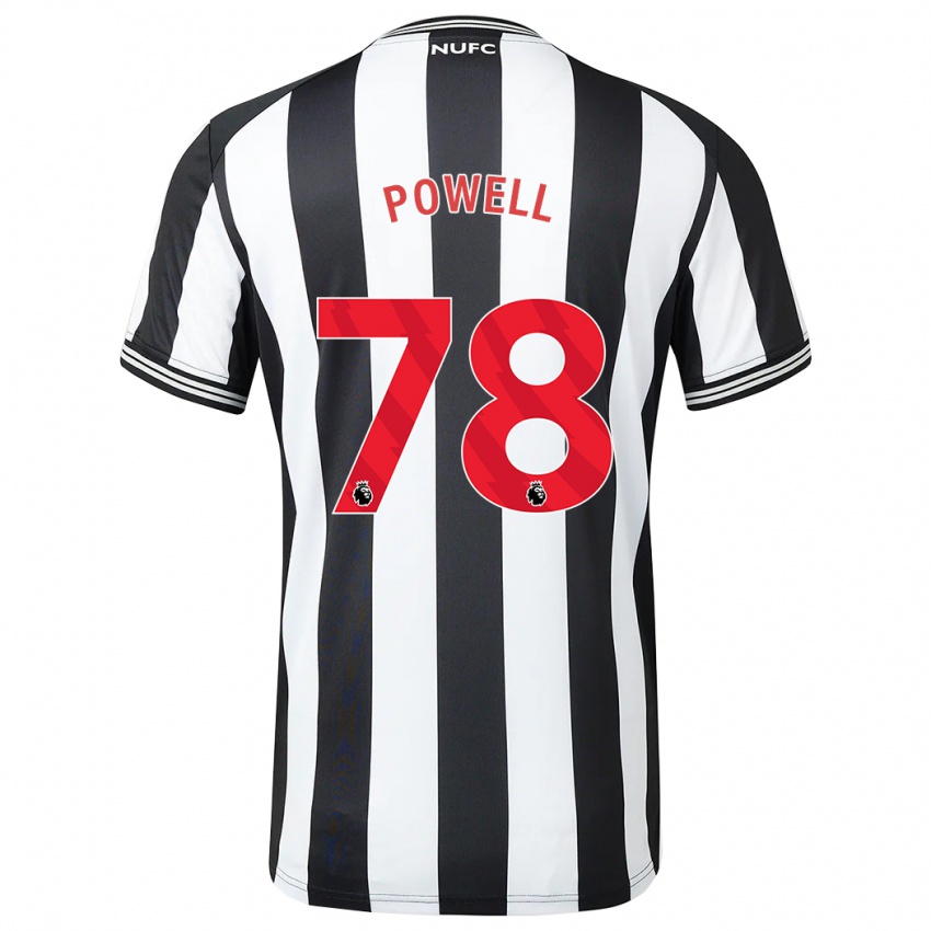 Kinder Harry Powell #78 Schwarz-Weiss Heimtrikot Trikot 2023/24 T-Shirt