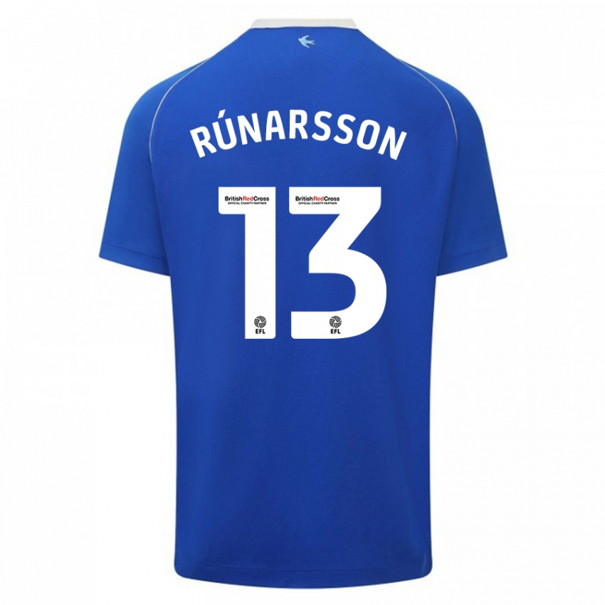 Kinder Runar Alex Runarsson #13 Blau Heimtrikot Trikot 2023/24 T-Shirt