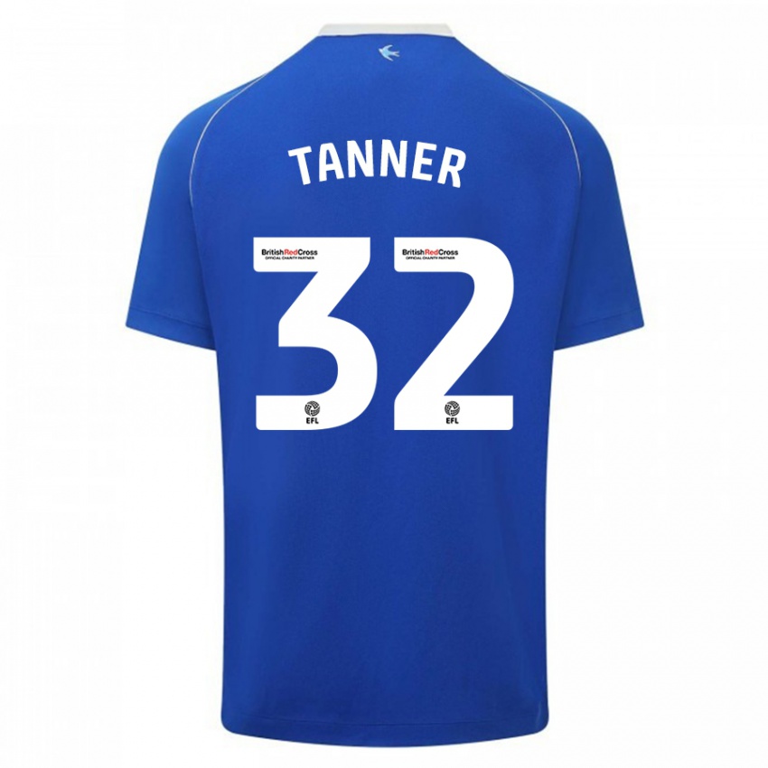 Kinder Ollie Tanner #32 Blau Heimtrikot Trikot 2023/24 T-Shirt