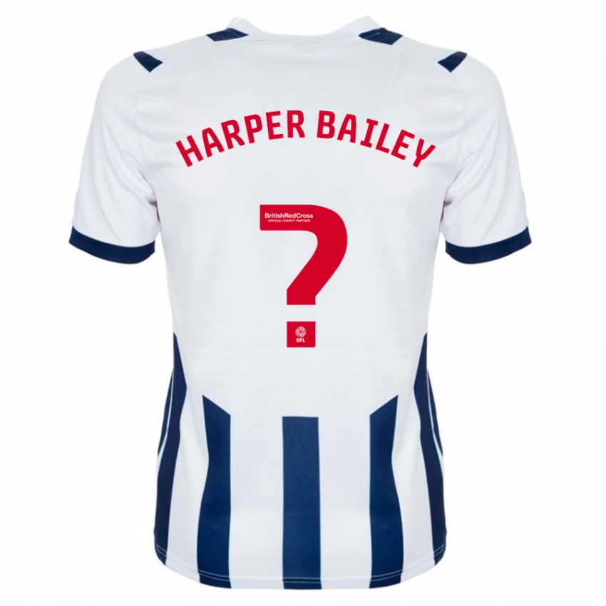 Kinder Aaron Harper-Bailey #0 Weiß Heimtrikot Trikot 2023/24 T-Shirt