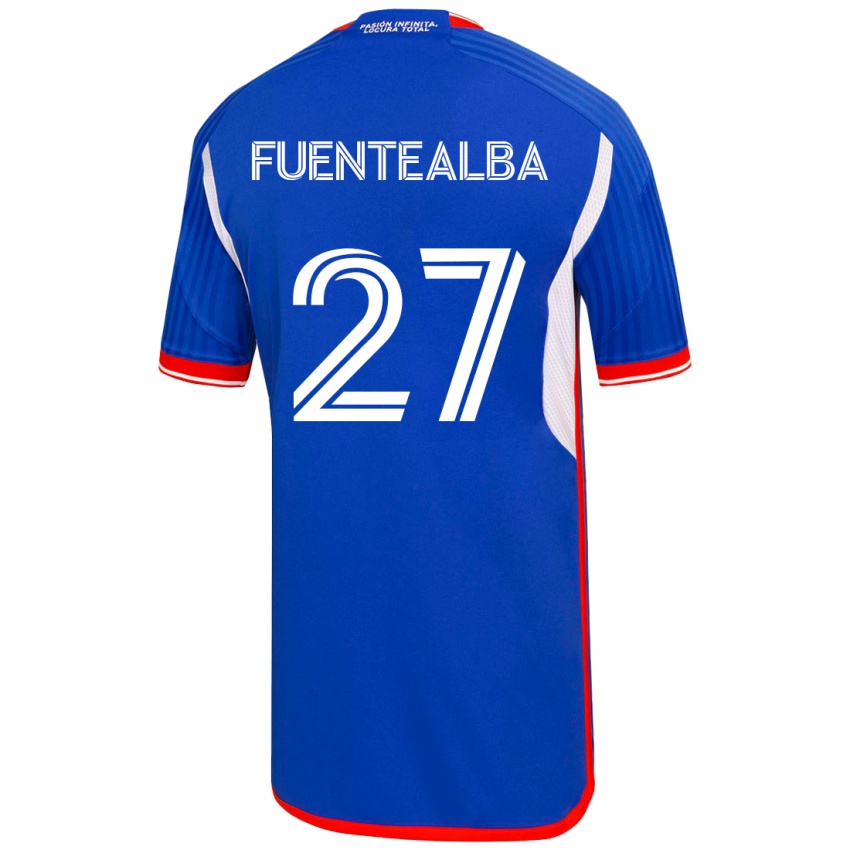 Kinder Jeison Fuentealba #27 Blau Heimtrikot Trikot 2023/24 T-Shirt