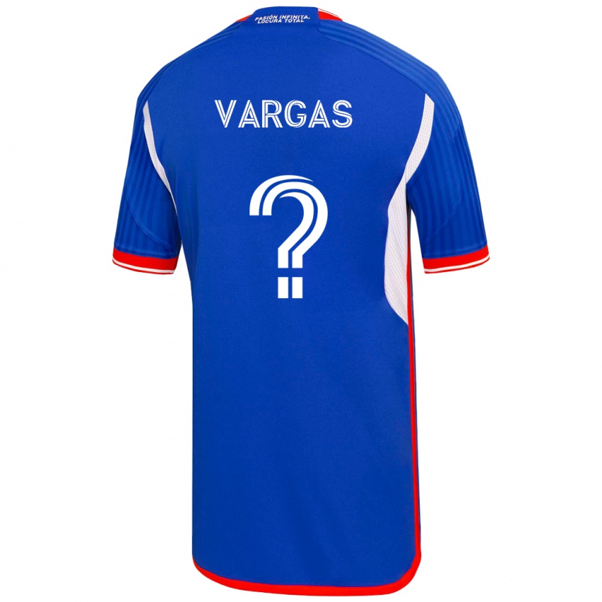 Kinder Diego Vargas #0 Blau Heimtrikot Trikot 2023/24 T-Shirt