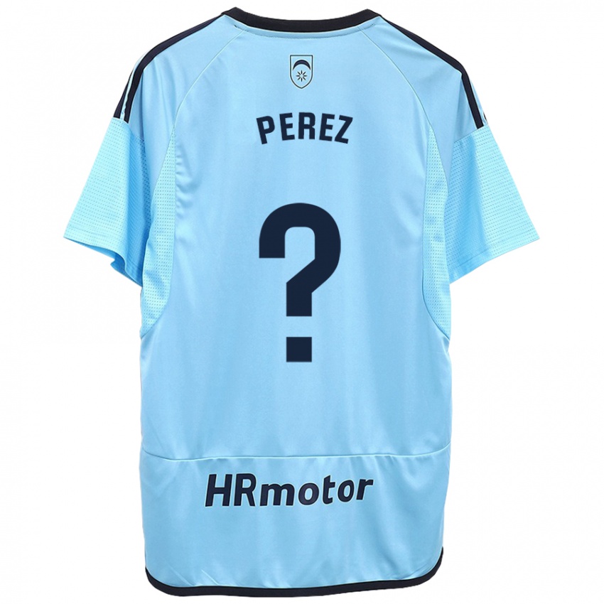 Kinder Bruno Perez #0 Blau Auswärtstrikot Trikot 2023/24 T-Shirt