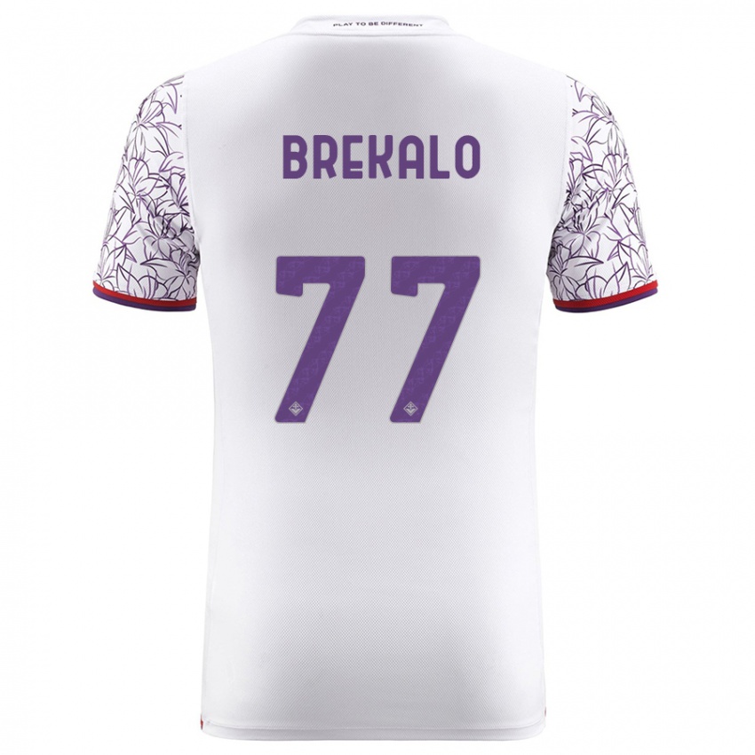 Kinder Josip Brekalo #77 Weiß Auswärtstrikot Trikot 2023/24 T-Shirt