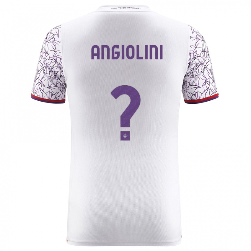 Kinder Gianmarco Angiolini #0 Weiß Auswärtstrikot Trikot 2023/24 T-Shirt
