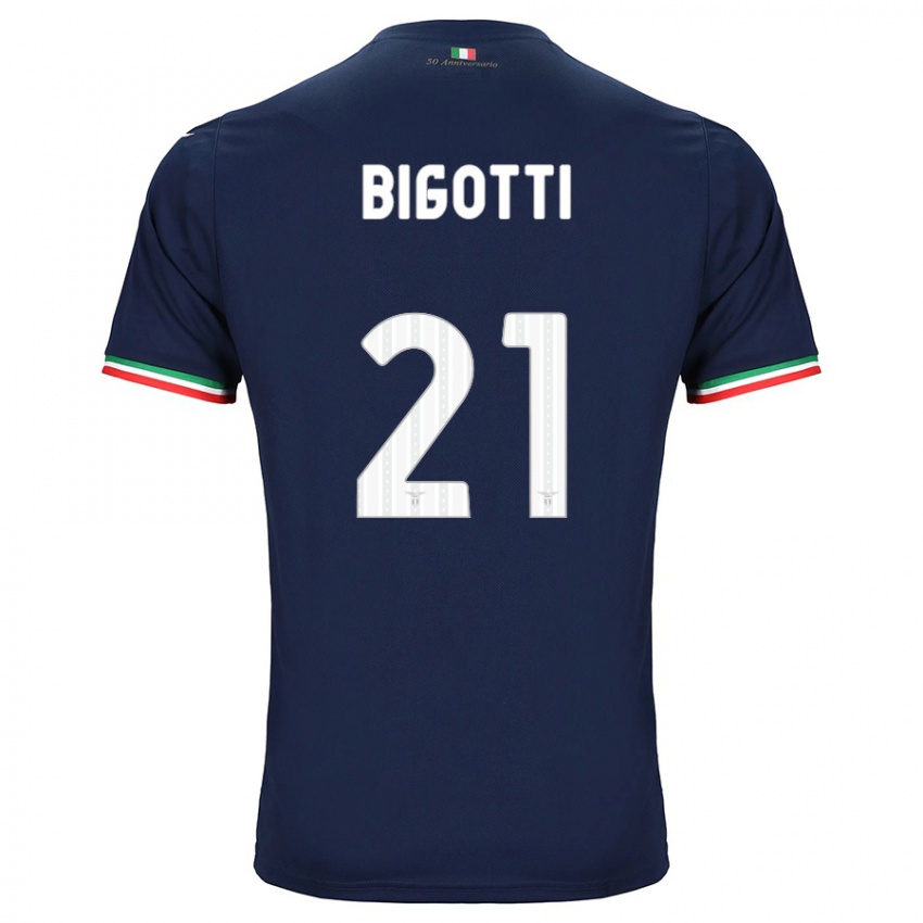 Kinder Massimo Bigotti #21 Marine Auswärtstrikot Trikot 2023/24 T-Shirt