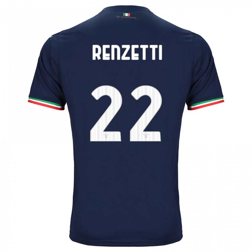 Kinder Davide Renzetti #22 Marine Auswärtstrikot Trikot 2023/24 T-Shirt