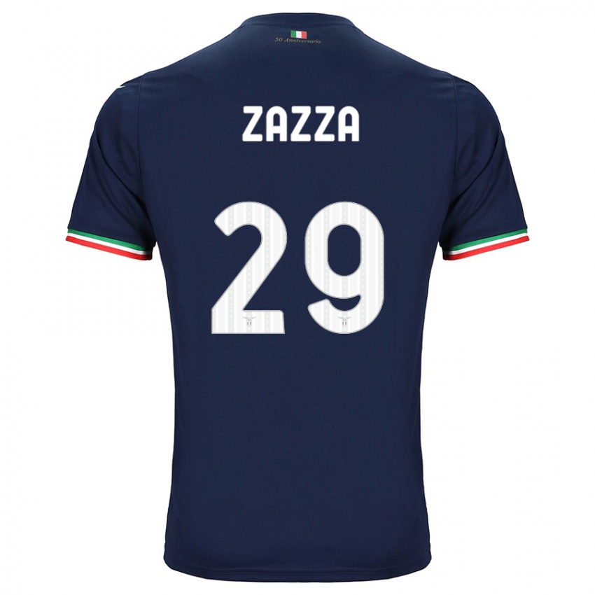 Kinder Matteo Zazza #29 Marine Auswärtstrikot Trikot 2023/24 T-Shirt