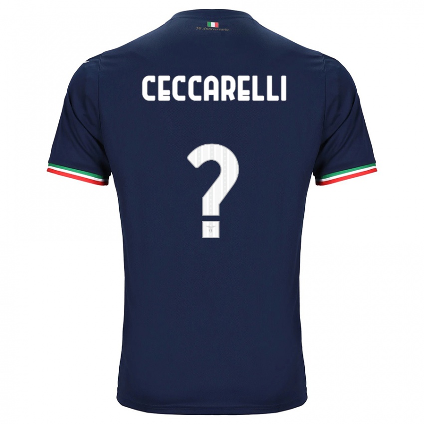 Kinder Alessandro Ceccarelli #0 Marine Auswärtstrikot Trikot 2023/24 T-Shirt